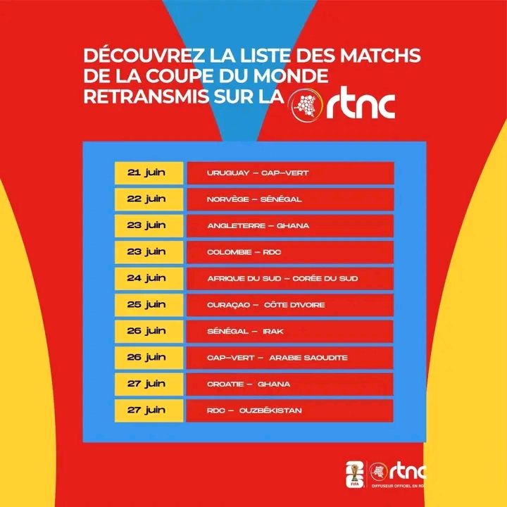 Coupe du Monde 2026 : la RTNC diffusera tous les matchs en HD sur CANAL+